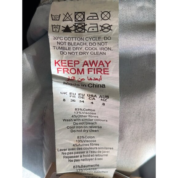 PrettyLittleThing Vintage Wash Clean Girl Split Hem Jeans NWT Size UK 8 / US 4 - Picture 5 of 9